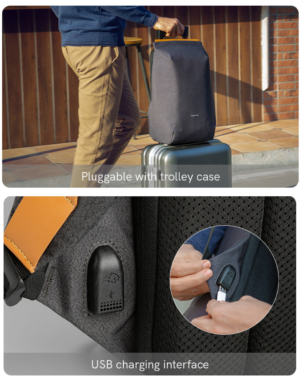 Kingsons Anti-Theft Backpack KS3207W