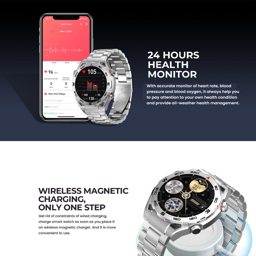 Havit M9030 Ultra Smart Watch - Silver