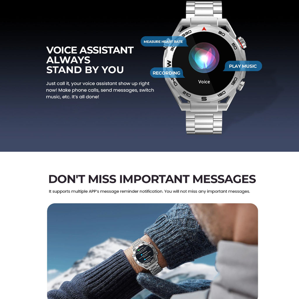 Havit M9030 Ultra Smart Watch - Silver