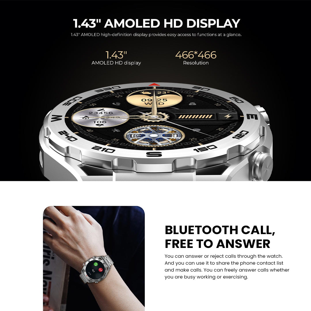 Havit M9030 Ultra Smart Watch - Silver