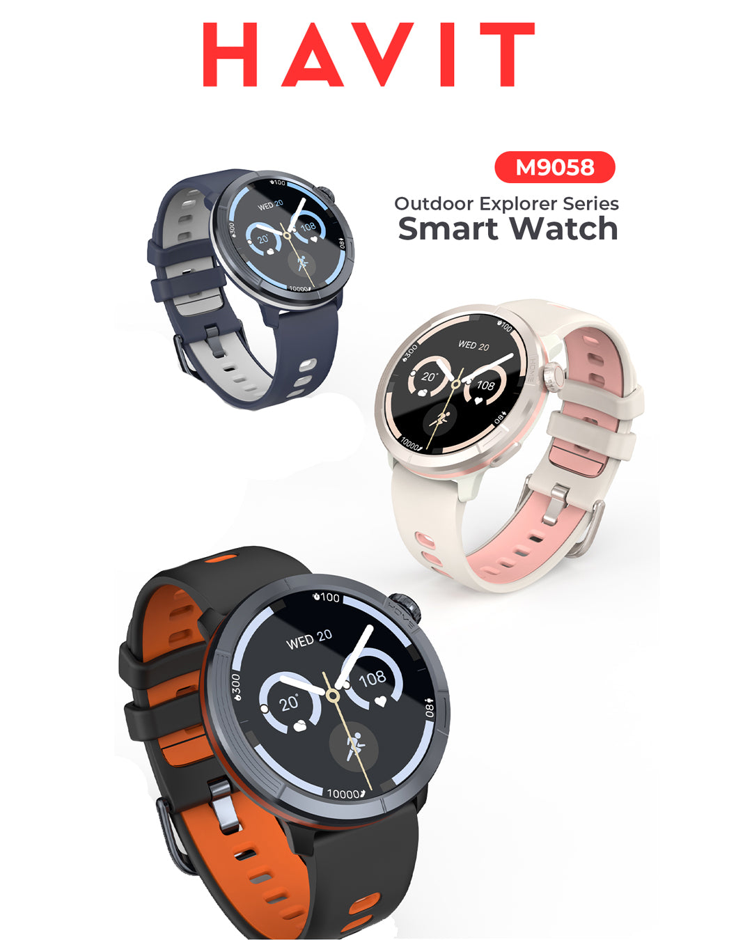 Havit M9058 Smart Watch: Outdoor Professional Explorer Series