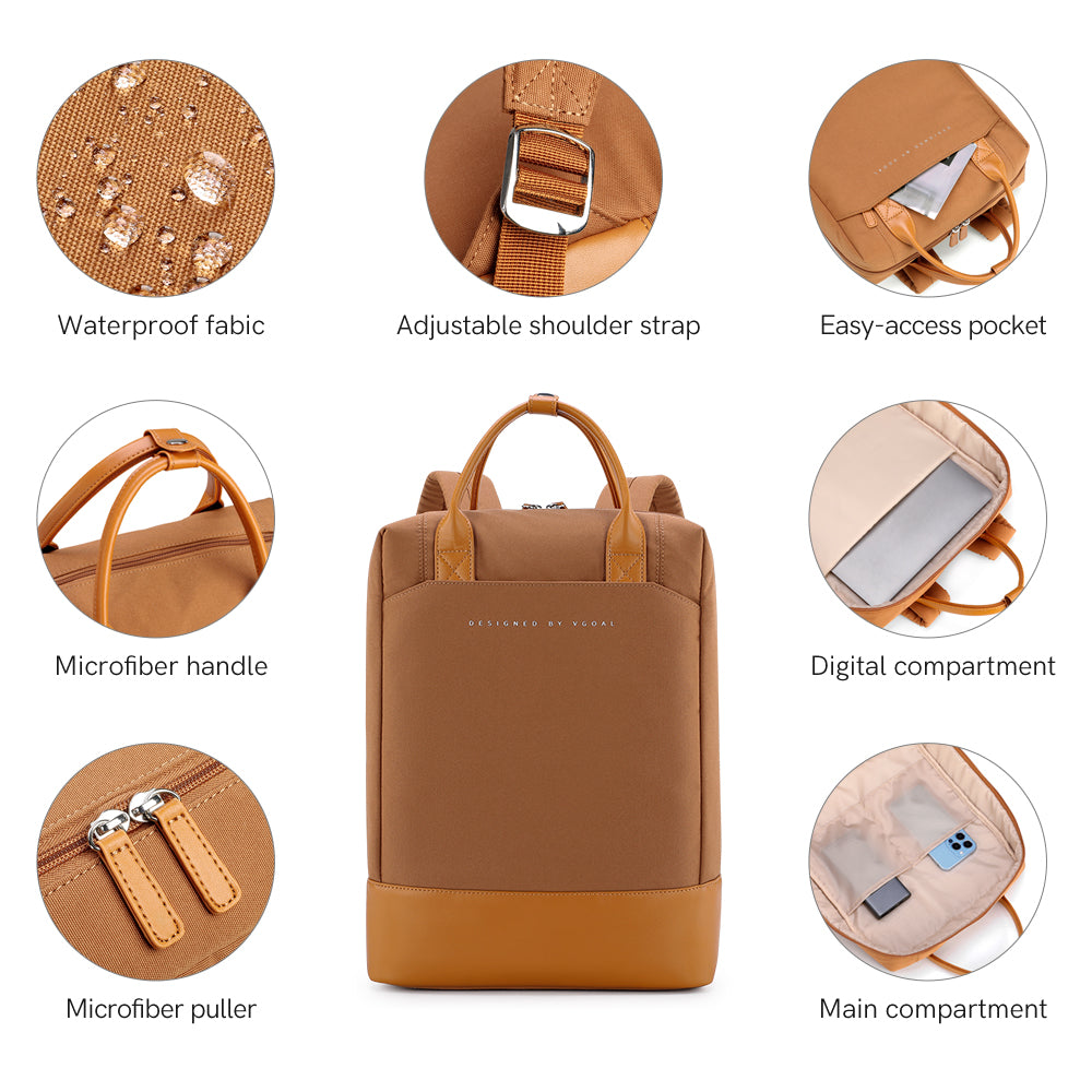 Kingsons Everyday Laptop Backpack - Biege - K10086W