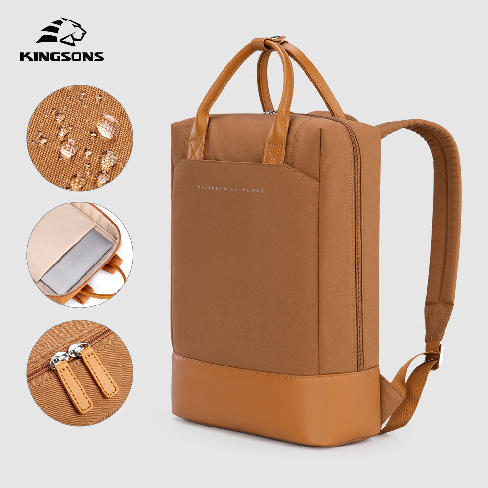 Kingsons Everyday Laptop Backpack - Biege - K10086W