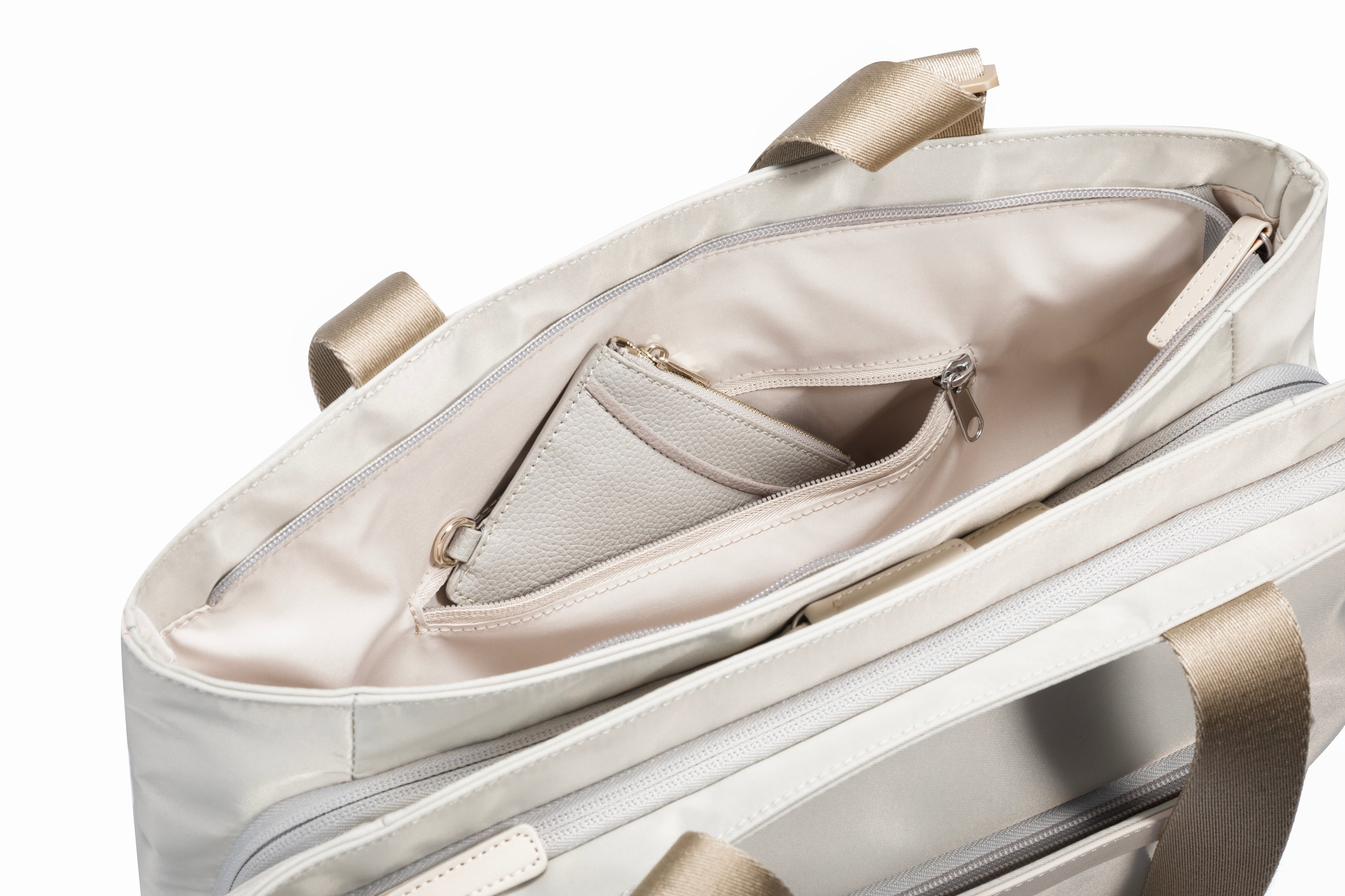 Kingsons Women Tote Bag - Biege - KS25001