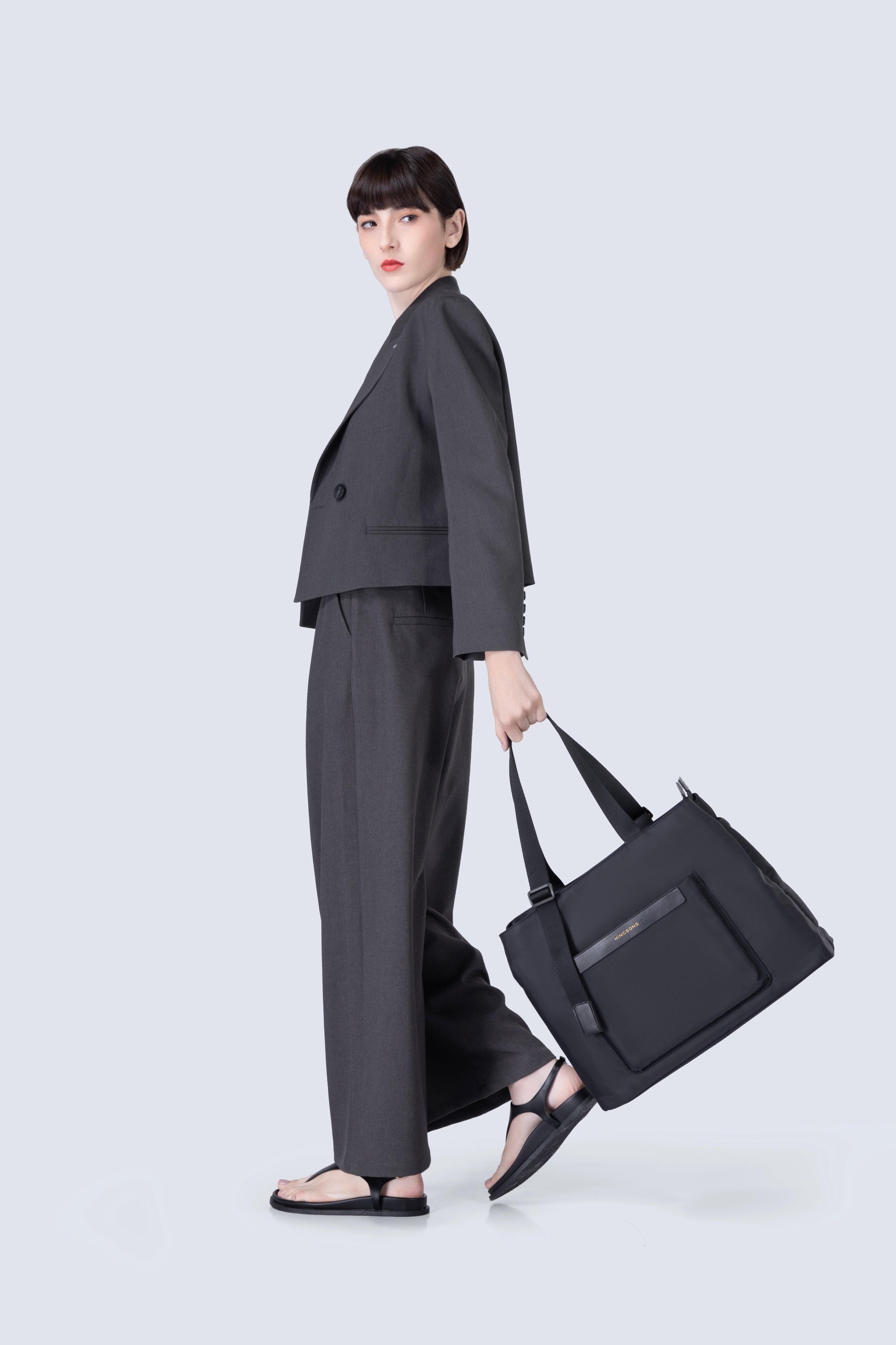 Kingsons Women Tote Bag - Black - KS25001