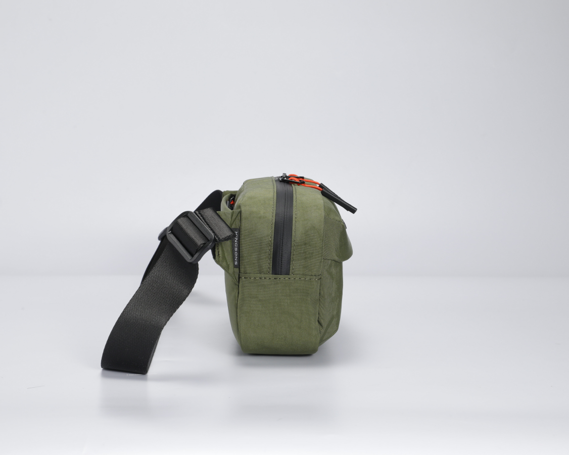 Concise Casual Sling Bag - Green - KS25056