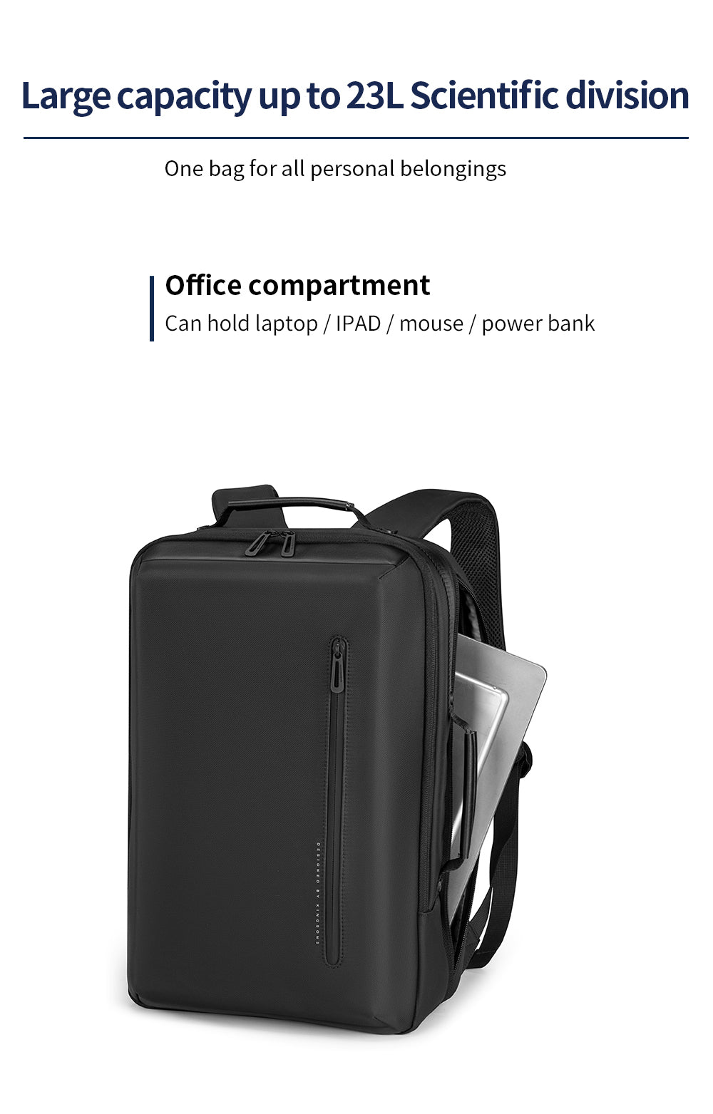 Kingsons Urban Business Commuter Backpack (23L)