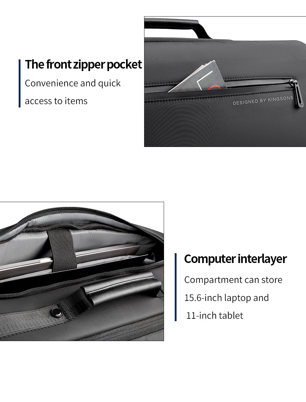 Kingsons Urban Business Commuter Backpack (23L)