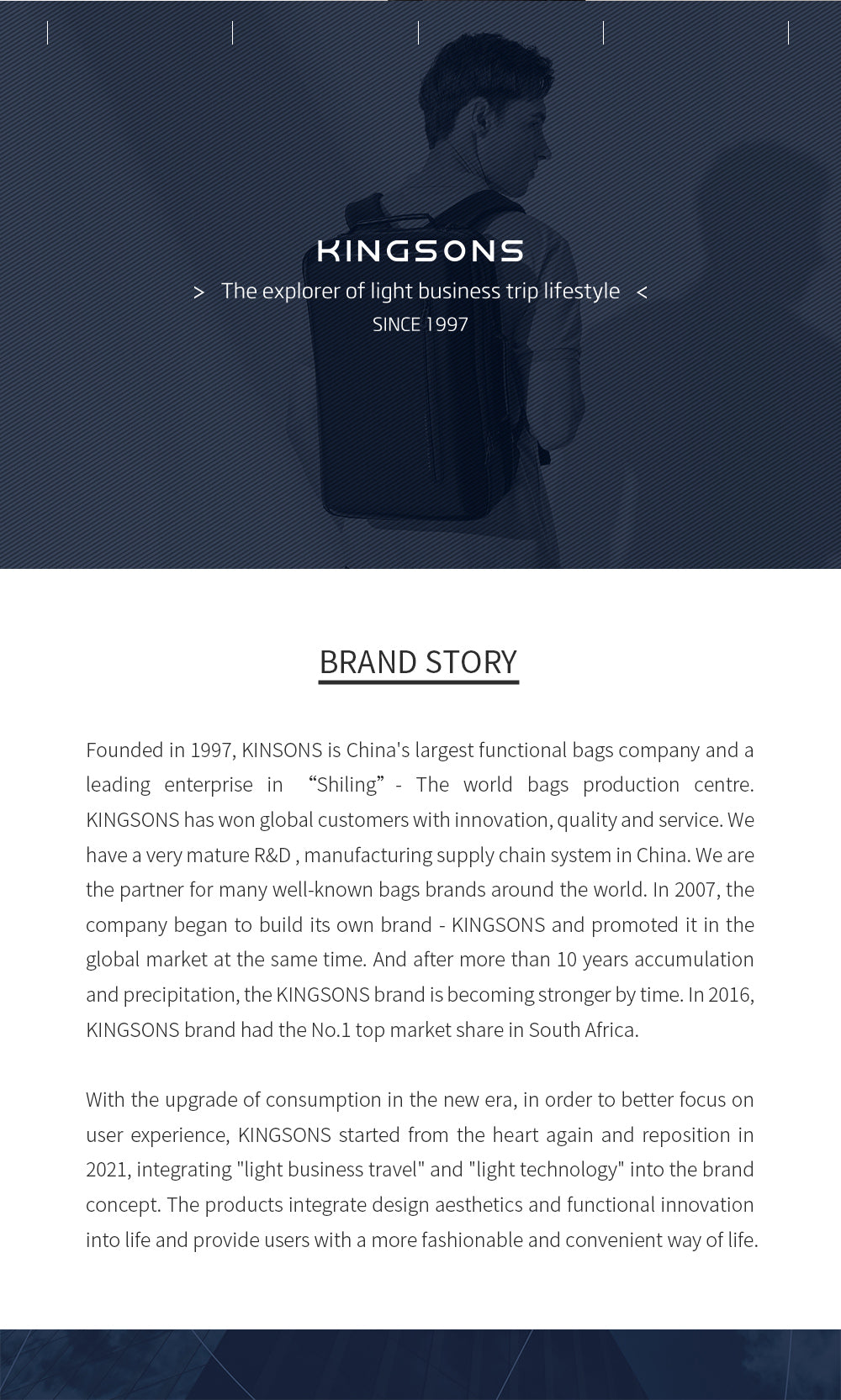 Kingsons Urban Business Commuter Backpack (23L)