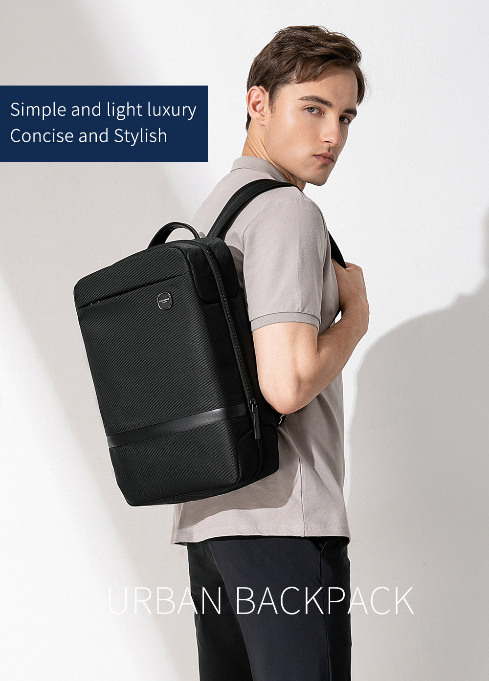 Kingsons Slim Minimalist Backpack (14L)
