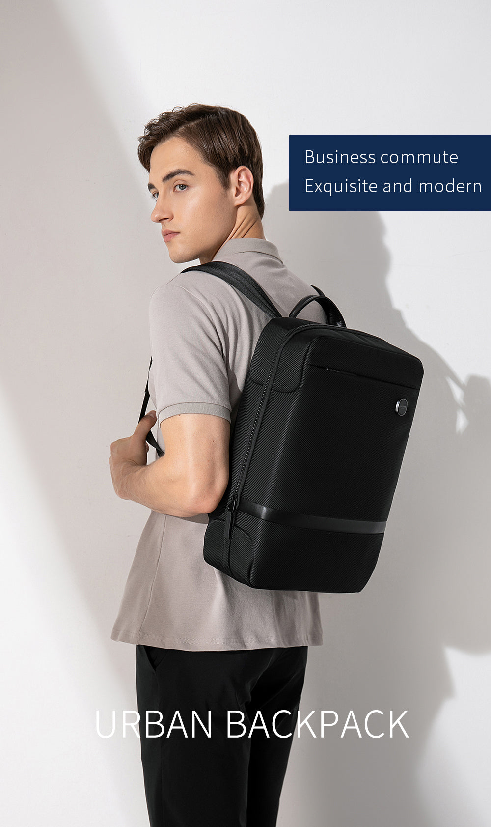 Kingsons Slim Minimalist Backpack (14L)