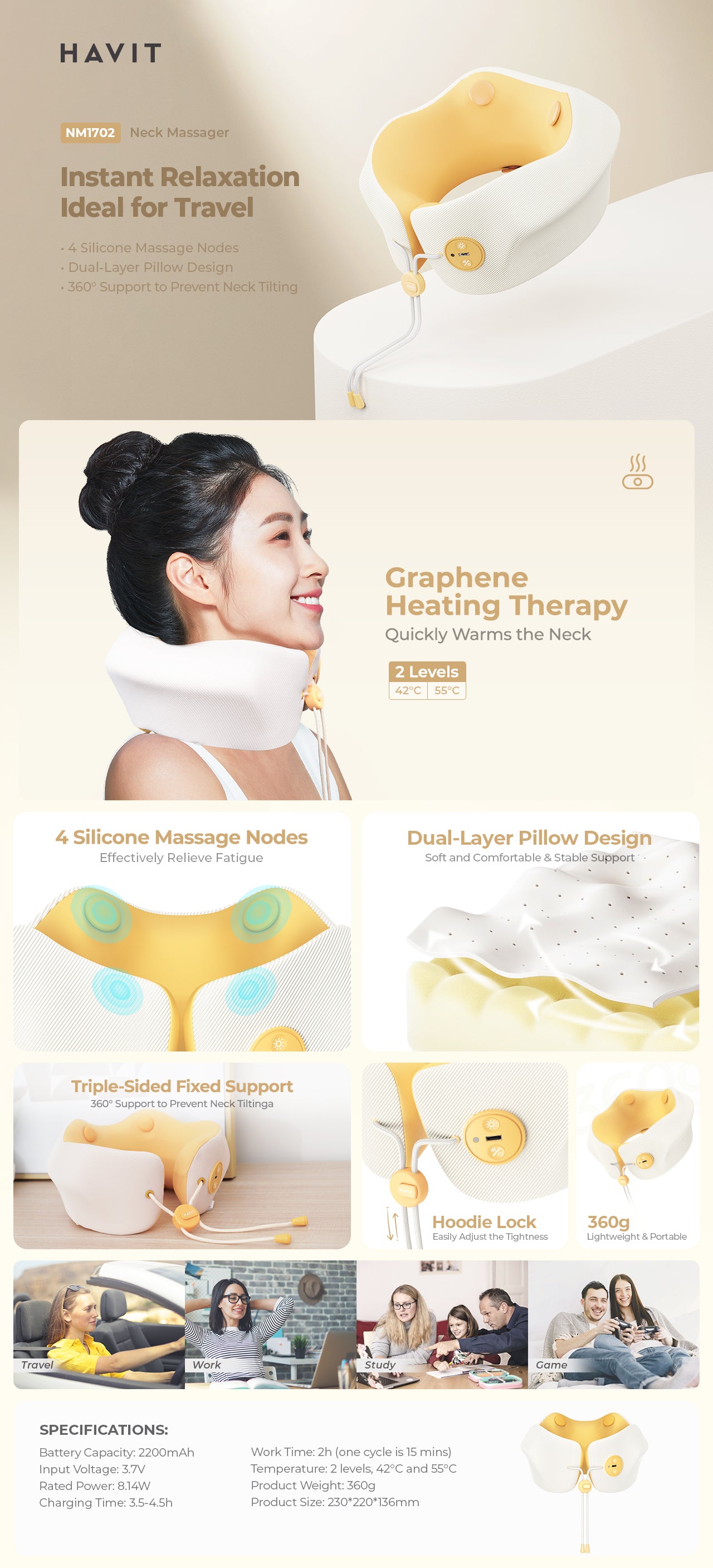 Havit Neck Massager - NM1702 banner
