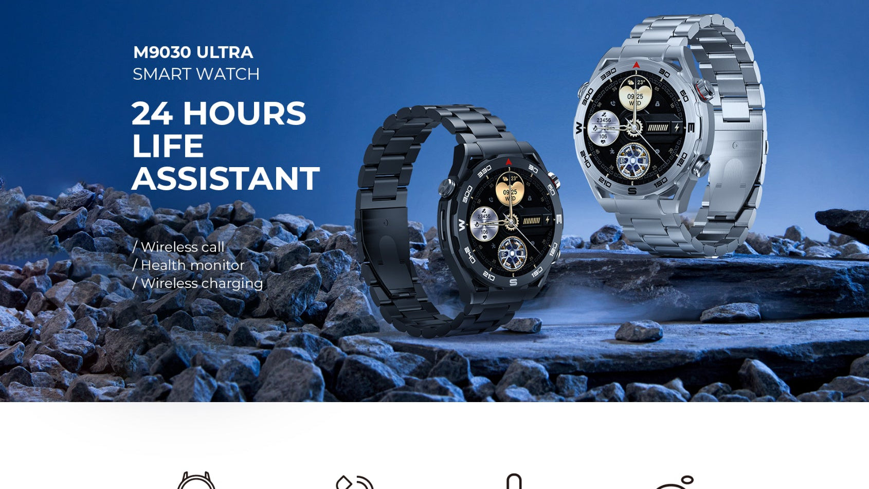 Havit M9030 Ultra Smart Watch - Black banner